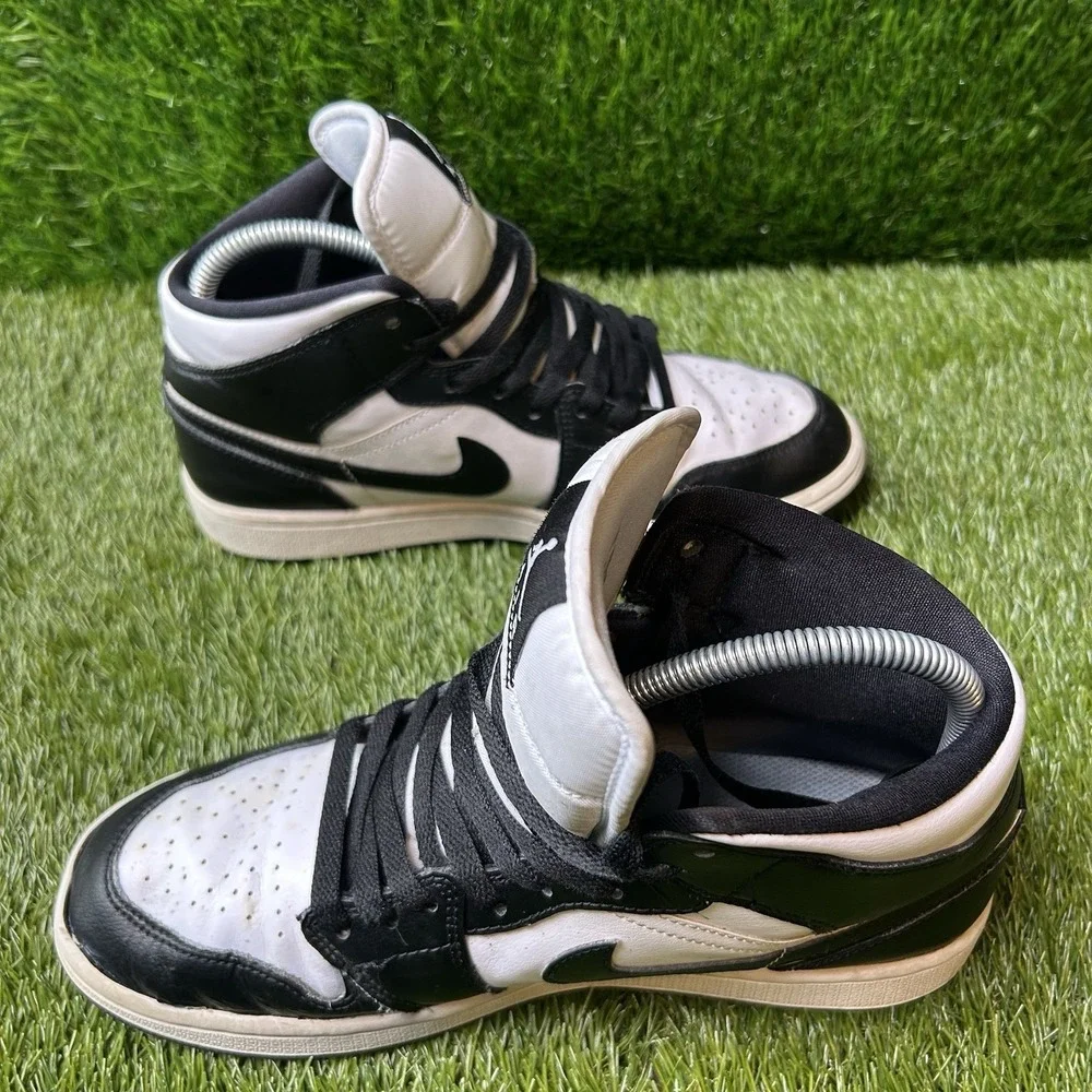 Nike Air Jordan 1 Mid Panda Black White DV0991-101 Mens Size 9.5‎ Sneakers